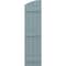 Ekena Millwork Americraft 4-Board (3 Batten) Wood Joined Board-n-Batten Shutters w/Ellipt Top, ARW401BE414X77SBH, PR ARW401BE414X77SBH - alternate 3